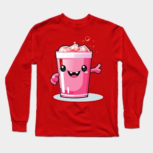 Soft drink cute T-Shirt cute giril Long Sleeve T-Shirt